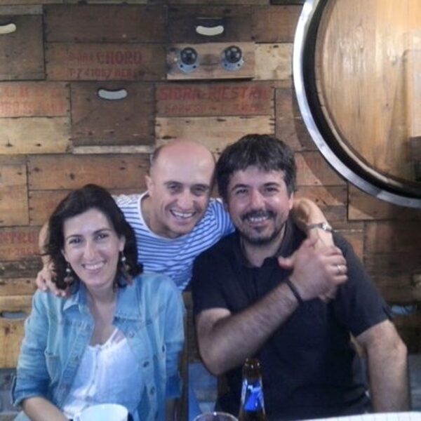 Junto al actor Pepe Viyuela