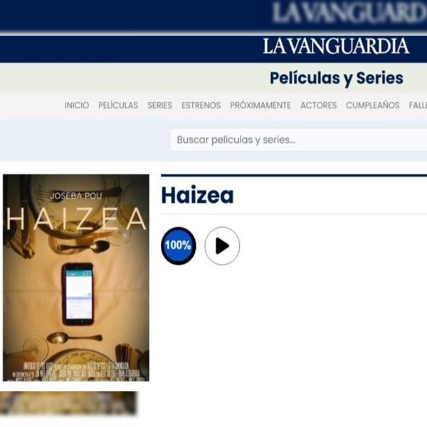 Cortometraje Haizea. Prensa.