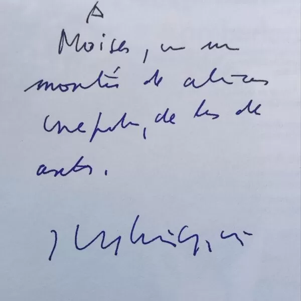 Dedication from filmmaker José Luis Garci
