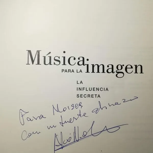 Dedication from the composer José Nieto