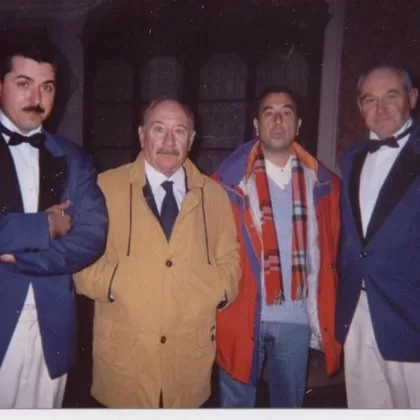 With filmmaker José Luis Garci and actor Alfredo Landa
